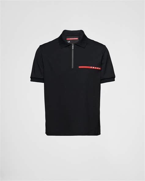 prada zip polo shirt|prada polo shirts for men.